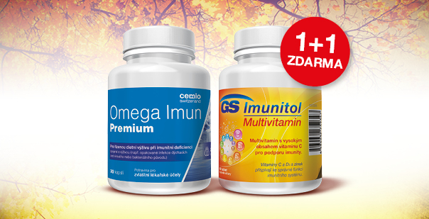 1+1 ZDARMA GS Imunitol a Cemio Omega Imun 1+1 ZDARMA GS Imunitol a Cemio Omega Imun