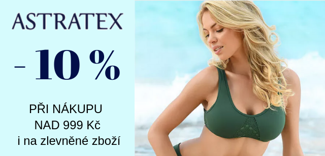 10 % při nákupu nad 999 Kč i na zlevněné zboží 10 % při nákupu nad 999 Kč i na zlevněné zboží