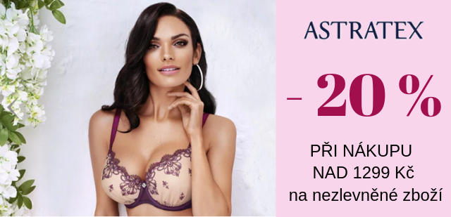 20 % při nákupu nad 1299 Kč na nezlevněné zboží 20 % při nákupu nad 1299 Kč na nezlevněné zboží