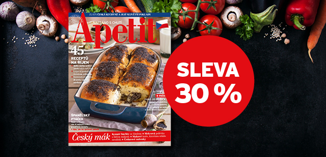 Předplatné časopisu Apetit za 249 Kč (poštovné ZDARMA) Předplatné časopisu Apetit za 249 Kč (poštovné ZDARMA)