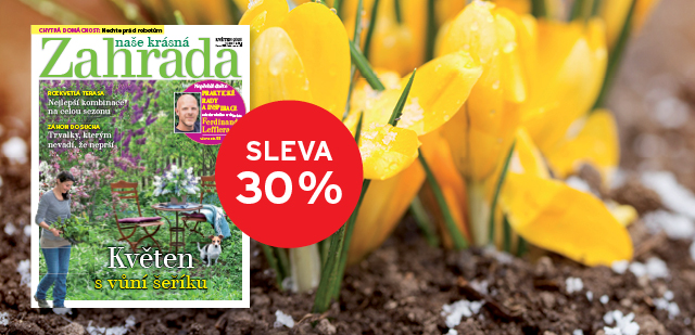 Exkluzivní SLEVA 12x vydání Naše krásná zahrada za 459 Kč Exkluzivní SLEVA 12x vydání Naše krásná zahrada za 459 Kč