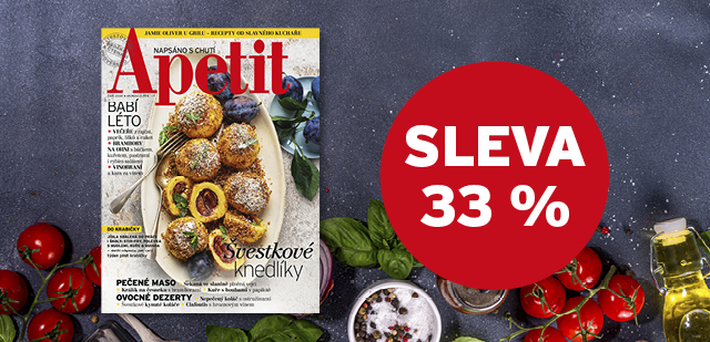 Předplatné časopisu Apetit + digitální verze ZDARMA  za 299 Kč