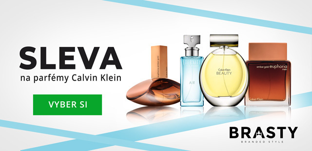 Brasty poskytuje exkluzivní slevu 100 Kč na parfémy Calvin Klein Brasty poskytuje exkluzivní slevu 100 Kč na parfémy Calvin Klein