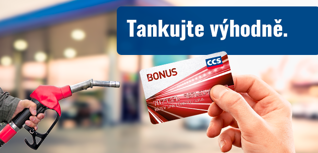 Sleva na každý litr paliva s kartou CCS Bonus pro každého! Sleva na každý litr paliva s kartou CCS Bonus pro každého!