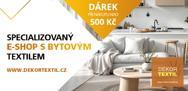 Sleva 10 % na všechny produkty z eshopu Dekortextil.cz Sleva 10 % na všechny produkty z eshopu Dekortextil.cz