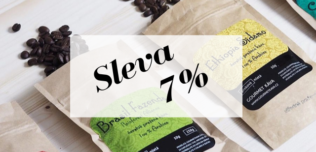 Sleva 7 % na výběrovou kávu GourmetKáva Sleva 7 % na výběrovou kávu GourmetKáva