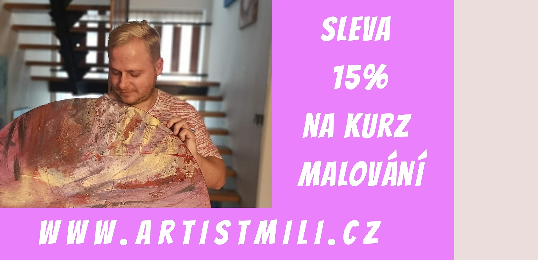 15 - 30 % sleva na zážitkový kurz malování