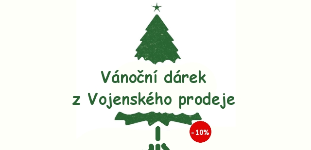 Na celý Váš nákup z vojenského výprodeje 10 % sleva Na celý Váš nákup z vojenského výprodeje 10 % sleva