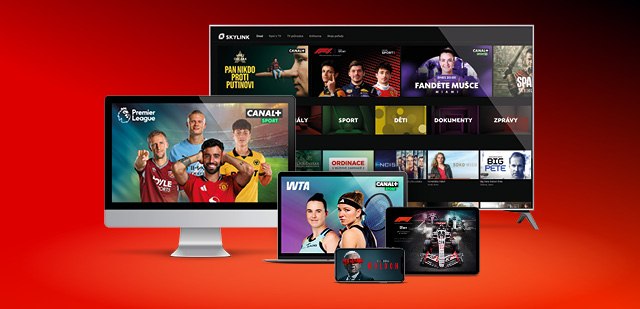balíček KOMBI+ internetové televize Skylink Live TV na měsíc zdarma