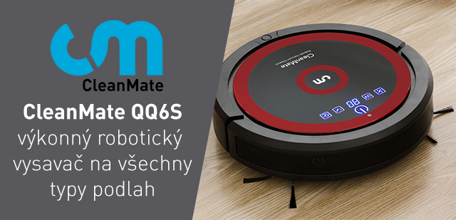 Robotický vysavač CleanMate QQ6S za 4 979,- Kč Robotický vysavač CleanMate QQ6S za 4 979,- Kč