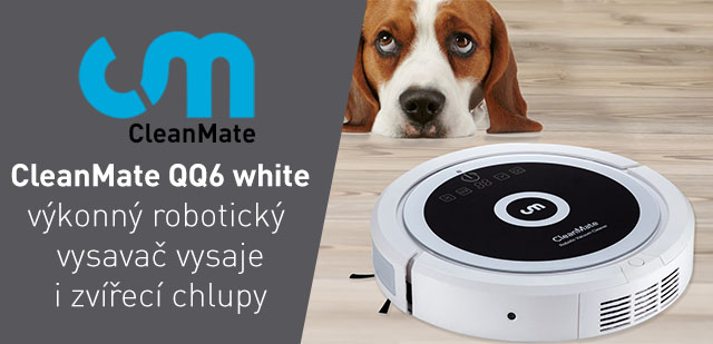 Robotický vysavač CleanMate QQ6 white za 4 399 Kč Robotický vysavač CleanMate QQ6 white za 4 399 Kč