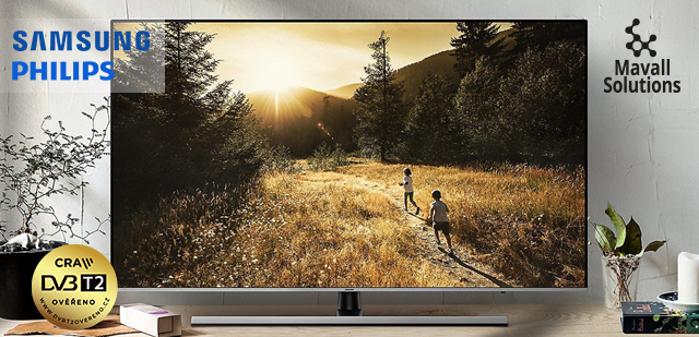 5 - 10 % na značky SAMSUNG a PHILIPS. Připravte se na standard digitálního vysílání DVB-T2! 5 - 10 % na značky SAMSUNG a PHILIPS. Připravte se na standard digitálního vysílání DVB-T2!