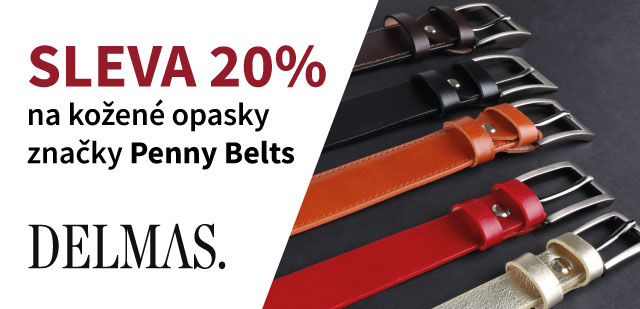 Sleva 20 % na kožené opasky české značky Penny Belts Sleva 20 % na kožené opasky české značky Penny Belts