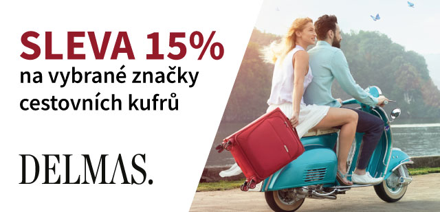 Sleva 15 % na vybrané značky cestovních kufrů Sleva 15 % na vybrané značky cestovních kufrů