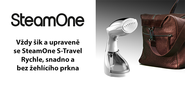 20 % sleva na cestovní napařovač oděvů SteamOne S-Travel white 20 % sleva na cestovní napařovač oděvů SteamOne S-Travel white