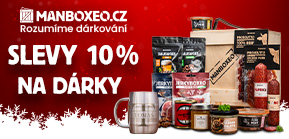 Sleva 10 % na nákupy dárečků na Manboxeo.cz 