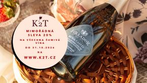 Mimořádná sleva 20 % na všechna šumivá vína na www.k2t.cz 