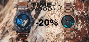 Mimořádná sleva 20 % na dřevěné hodinky TimeWood              z limitované edice 